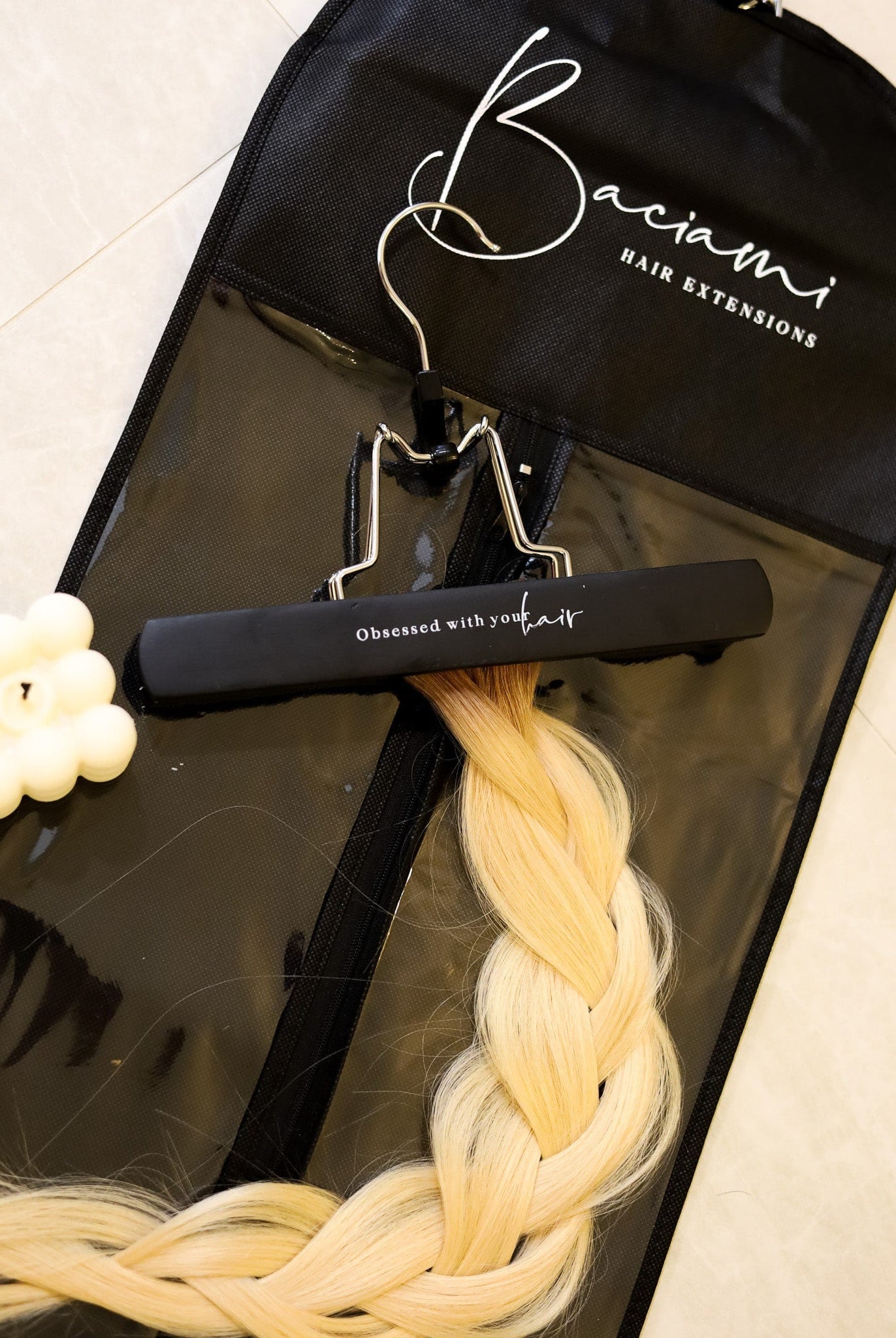 Hair Extension Storage Zipper Bag - Baciami® Hair Extensions