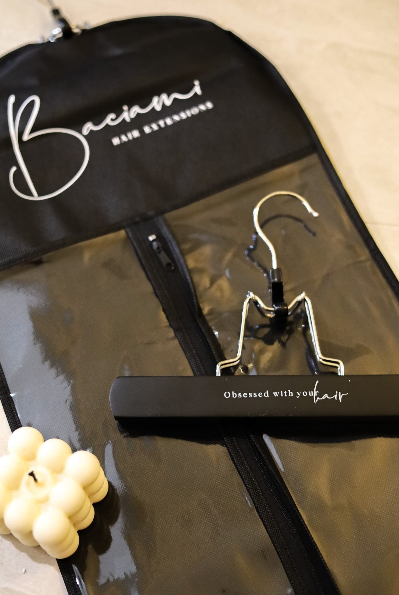 Hair Extension Storage Zipper Bag - Baciami® Hair Extensions