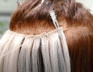 Hair Extension Wefts - How to secure the ends correctly and efficiently - Baciami® Hair Extensions