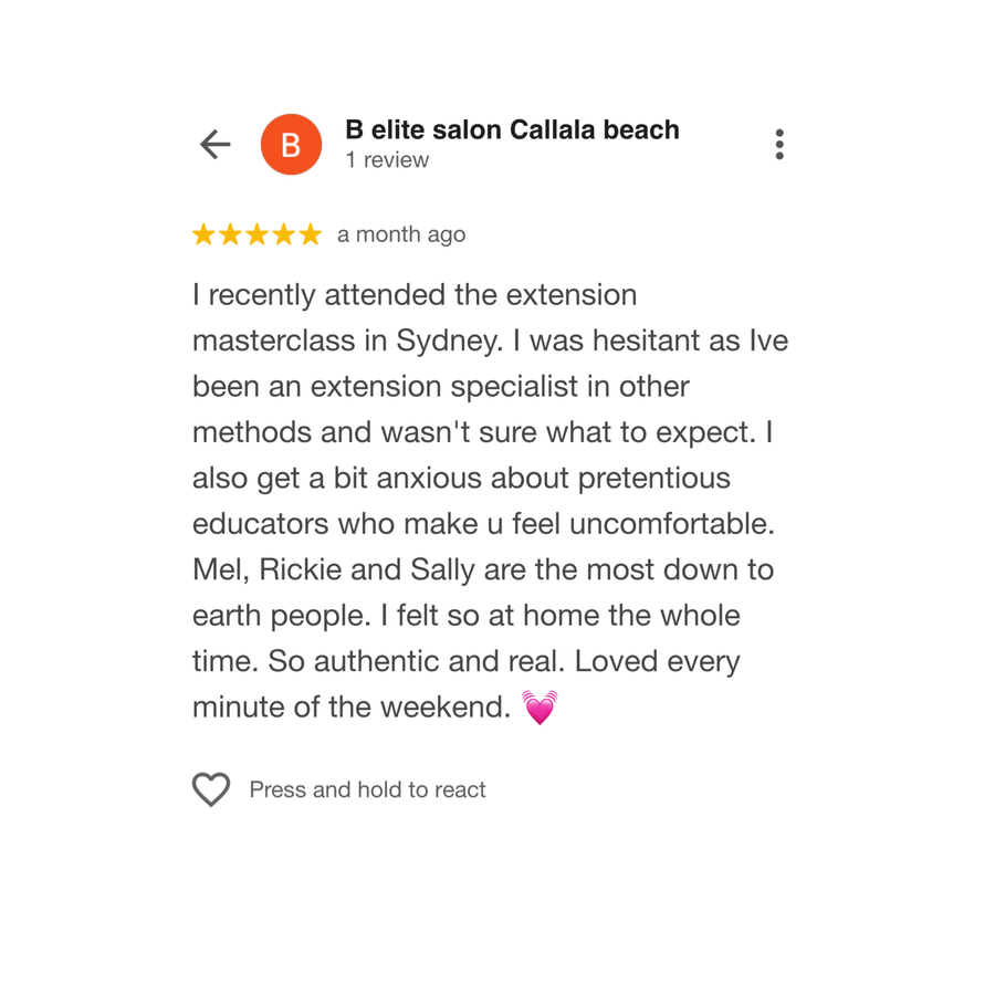 Google review screenshot