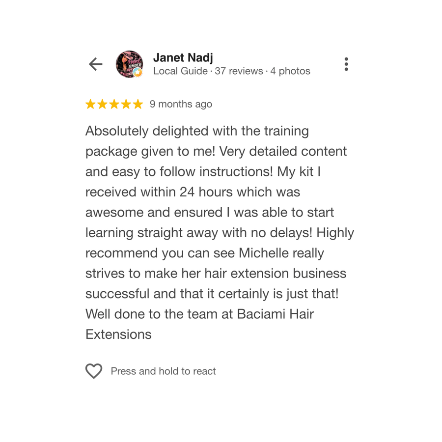 Google review screenshot