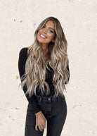 Flat Silk Weft - Koda ( lived in blonde ) - Baciami® Hair Extensions