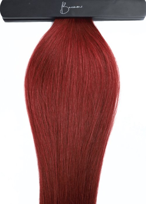 Flat Silk Weft -Scarlet - Baciami® Hair Extensions
